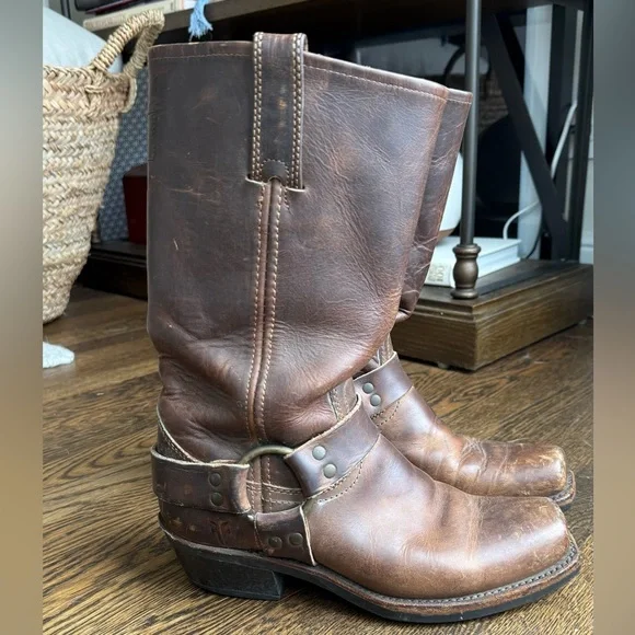 Frye Harness Leather Boots - Picture 1 of 6